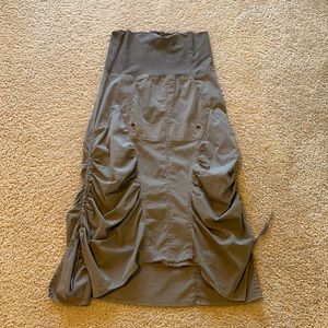 Unique shapes long skirt